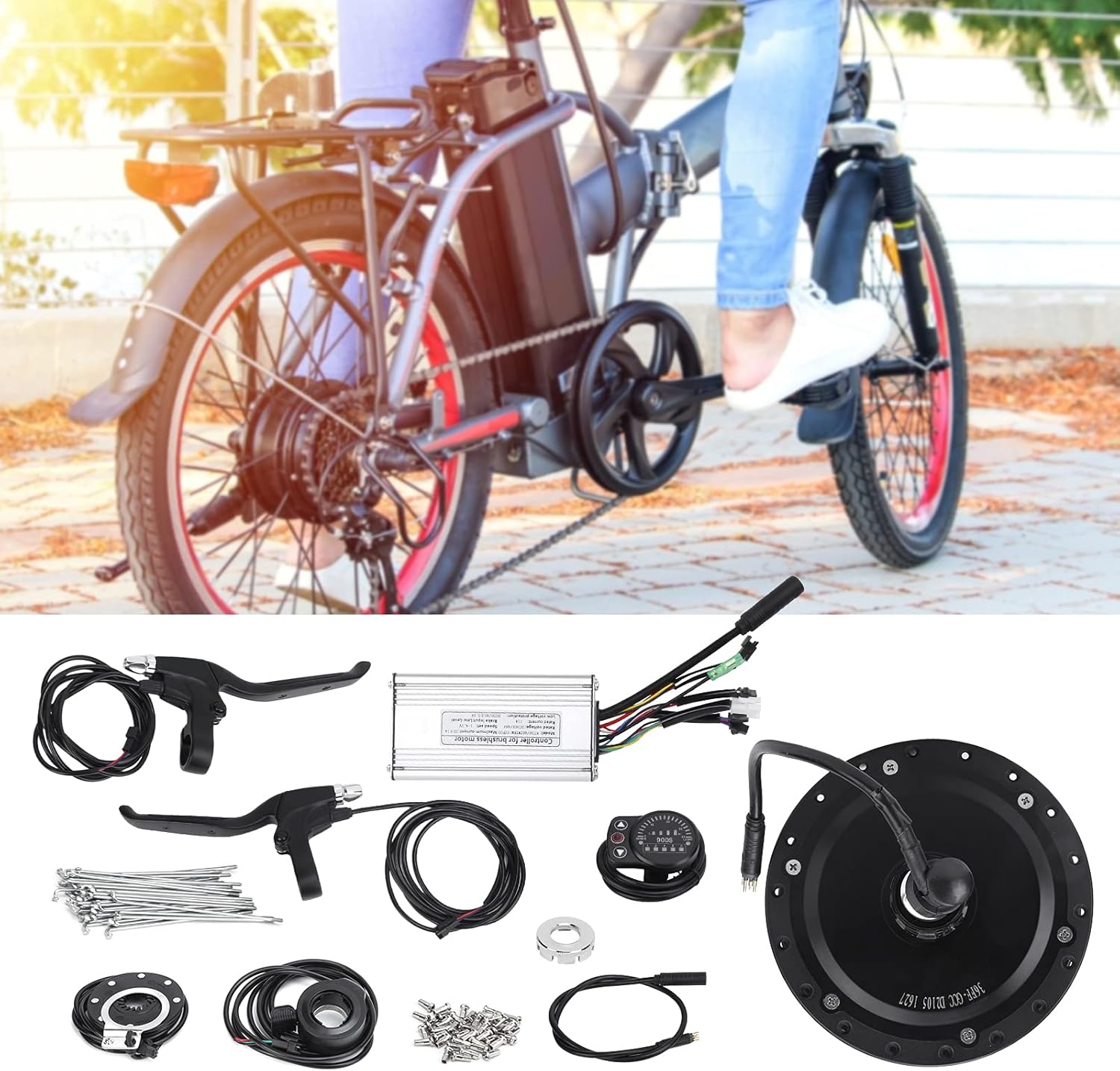 電動自転車変換キット、後輪電動自転車ハブモーターキット高効率36V